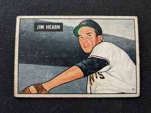 1951 Bowman Baseball Card # 61 Jim Hearn - New York Giants (VG/EX)