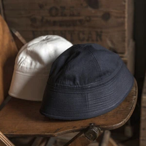 Bronson Vintage WW2 US Navy Dixie Cup Hat Outdoor Bucket Hat Sailor Uniform Cap - Picture 1 of 26
