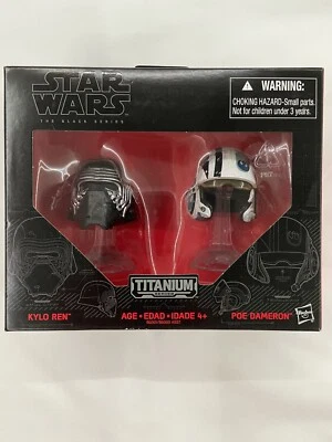 Cascos Star Wars Titanium Black Series Poe Dameron Kylo Ren Titanium Series Nuevos Foto 1 de 4