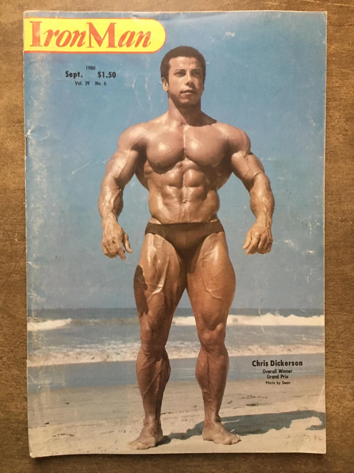 IronMan Magazine September 1980 Chris Dickerson Cover Vintage Bodybuilding - Image 1 of 1