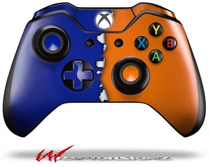 Ripped Colors Blue Orange Skin for XBOX One Controller - Picture 1 of 3
