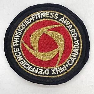 Insignia bordada Canadá Premio Fitness Físico Años 80 - Imagen 1 de 3