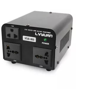 800W 220V⇋110V Step Down & UP Spannungswandler Transformator Konverter US⇋EU - Photo 1/7