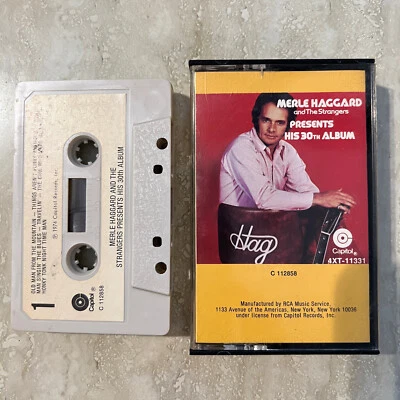 Cassette Merle Haggard & The Strangers His 30th Album 1974 Capitol Record Tested - Image 1 of 2