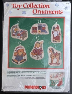 Dimensioni punto croce contato #8392 TOY COLLECTION ORNAMENTI 3 1/2-4 alto NUOVO - Foto 1 di 4