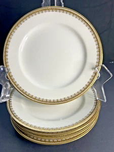 Antico piatto pane GDA Charles Field Haviland Limoges 6,12” design oro - Foto 1 di 14