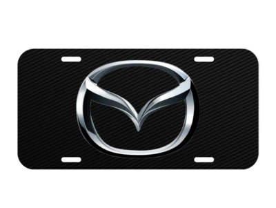 Mazda Vehículo Mazda Placa Delantera 3 5 6 miata mx-5 Zoom Simulado Fibra De Carbono Foto 1 de 4