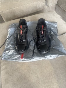 prada black trainers