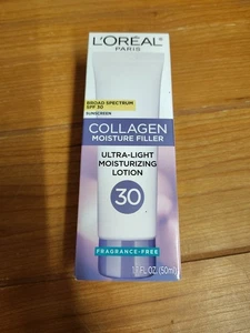 L'Oreal Paris Collagen Moisture Filler Light Lotion SPF 30 1.7 OZ EXP02/2026 NEW - Picture 1 of 1