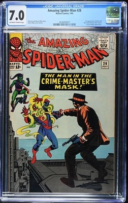 Amazing Spider-Man #26 CGC FN/VF 7.0 Green Goblin 1st Crime Master! Marvel 1965 - Image 1 of 2