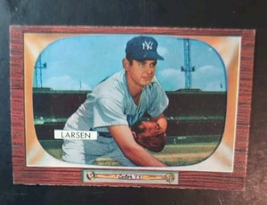 Bowman Set-Break #67 1955 Don Larsen Brooklyn Dodgers casi nuevo - Imagen 1 de 2