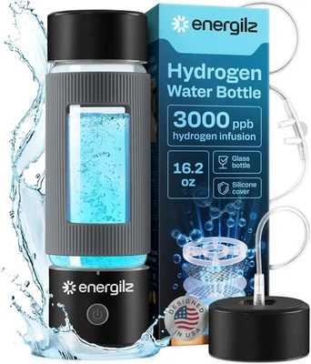 Energilz Hydrogen Water Bottle | Large 16.2 oz (480 ml) Hydrogen Water Bottle... - Image 1 of 4