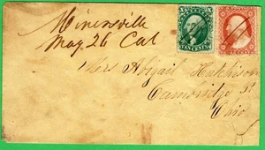 CALIFORNIA GOLD RUSH - MINERSVILLE Cover w #32 & #26 - ONLY 2 RECORDED - RARITY! - Picture 1 of 4