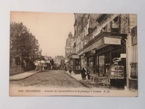 CPA 92 COLOMBES - Avenue de Gennevilliers et le Passage à niveau - Bild 1 von 2