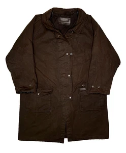 Outback Trading Co Wax Oilskin Australian Jacket Kids Size XL Mens S Rain Coat - Picture 1 of 10