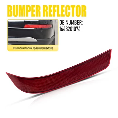 Juego reflector parachoques trasero rojo derecho para 2010-12 GL420 GL450 GL500 Mercedes Benz Foto 1 de 4