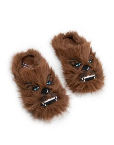 Star Wars Brown Chewbacca Mule Slippers Mens - Picture 1 of 11