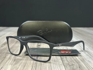 Ray-Ban RB7047 5196 Matte Black Eyeglasses 54-17-140 Authentic - NEW - Picture 1 of 15