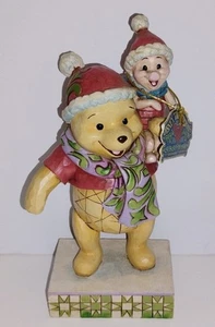 Jim Shore Winnie the Pooh & Piglet Christmas Figurine Forever Friends 4027920 - Picture 1 of 4