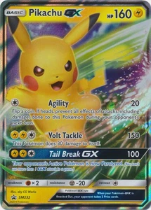 Heavily Played Pikachu GX - SM232 - SM Black Star Promos Pokemon SM Promos - Picture 1 of 1