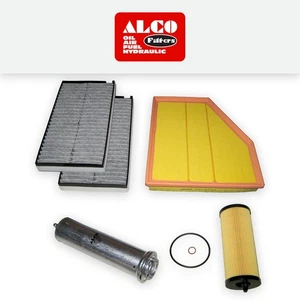 KIT DE SERVICIO BMW SERIE 5 E60 E61 520D N47 ACEITE AIRE COMBUSTIBLE CABINA FILTROS (07-10) - Imagen 1 de 16