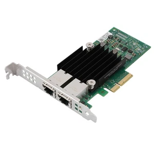 2-Port Gigabit LAN Card NIC Network Card For X550-T2 PCI-E X4 10Gbps NEW - Afbeelding 1 van 8