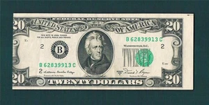 $20.00 1981A Federal Reserve(R-6 Rarity)"END of the ROLL" ERROR~Crisp(VF+)&EPQ - Picture 1 of 1