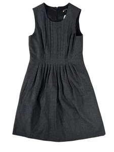 Banana Republic grau Plissee Oberteil Rundhals ärmellos Etuikleid Damen 0 - Bild 1 von 24