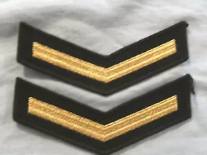 #D516. TWO MILITARY CLOTH PATCHES - ONE STRIPE - Imagen 1 de 1