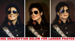 MICHAEL JACKSON 1989 in SILVER SASH 3xRARE8x10 PHOTOS - Picture 1 of 1