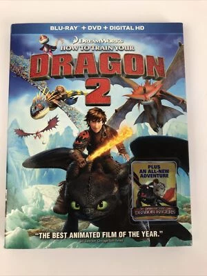 DREAMWORKS How To Train Your Dragon 2  - Blu-Ray - DVD Digital (expired) SEALED - Image 1 of 4
