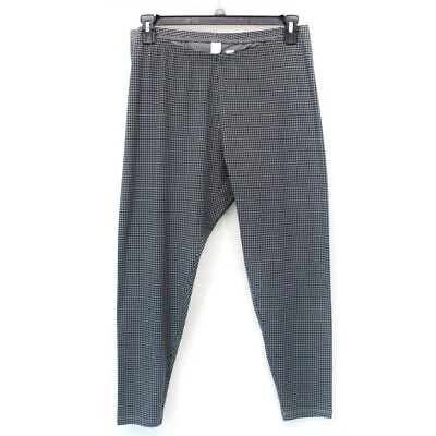 J. Jill J.Jill Plus Gray Plaid Slim Pima Ankle Leggings Stretch Waist Pants 4X - Image 1 of 4