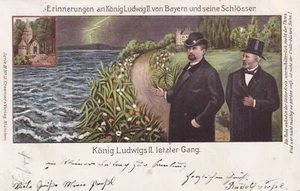 König Ludwig II. letzter Gang AK 1899 Bayern Adel Monarchie 2506101 - Picture 1 of 2
