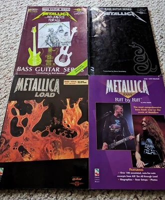 Libros de tabulatura de bajo Metallica (Lote de 4) Foto 1 de 4