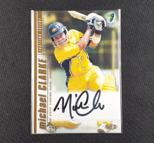 2003 ESP Signature Series #SS08 Michael Clarke On-Card Auto Australian Cricket