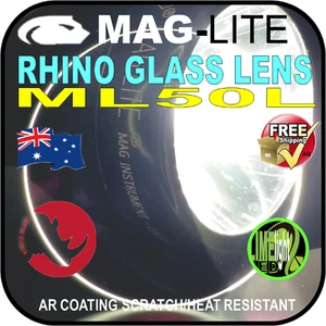 MAGLITE UPGRADE GLASS LENS ML50L FLASHLIGHT TORCH AR SHOCK SCRATCH RESISTANT AU - Picture 1 of 10