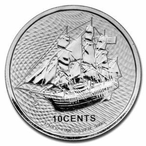 Islas Cook 2021 1/10 oz Silver Bounty BU - Imagen 1 de 2