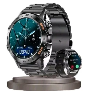 Military Smart Watch for Men 2023, Smart Watches with Bluetooth Voice Call Fitne - Picture 1 of 22