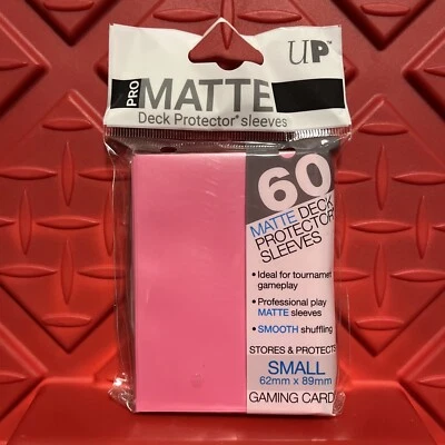 Ultra Pro 60 PINK PRO-MATTE Small Size Deck Protector NEW Gaming Card Sleeves - Image 1 of 2