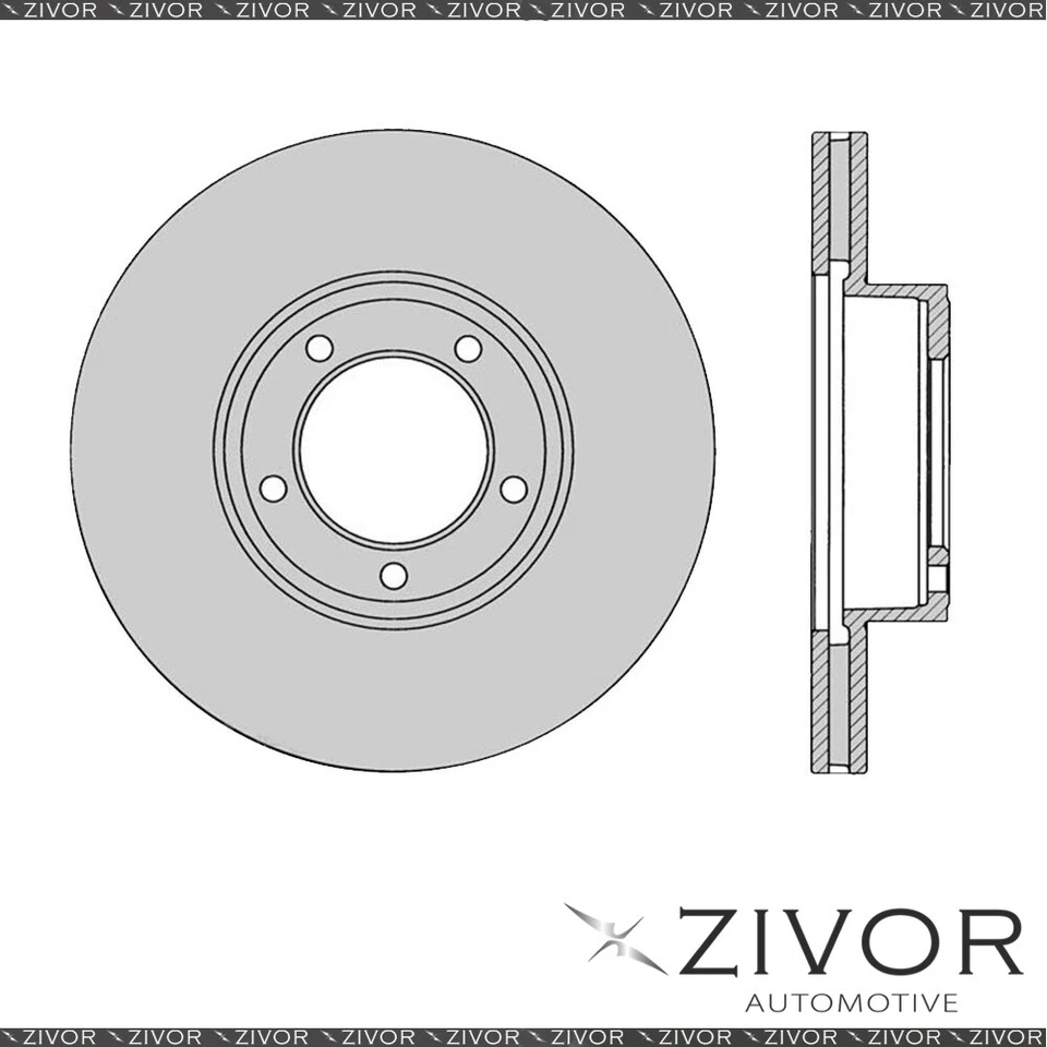 PROTEX Rotor - Front For JAGUAR XJ6 SERIES II 4D Sdn RWD 1978 - 1979 By ZIVOR - image 1 of 1