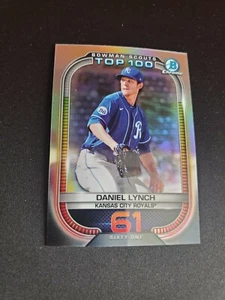 Daniel Lynch - 2021 Bowman Chrome Top 100 Rookie Insert #61 - FREE SHIPPING - Picture 1 of 2