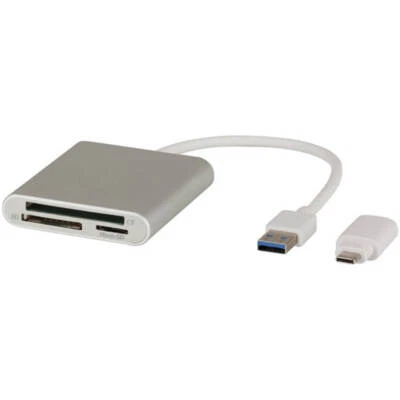 Lecteur multi-cartes USB 3.0 de haute qualité avec adaptateur type-c, vitesse de - Photo 1/3