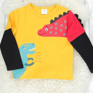 NWT Boys Long Sleeve Dinosaur Shirt - - Picture 1 of 7