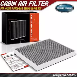 New Activated Carbon Cabin Air Filter for Mazda 6 2009-2013 Behind Glove Box - Picture 1 of 9
