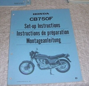 HONDA CB750F SET-UP INSTRUCTIONS 1983 Pub 97MC300 A 10828301D - Picture 1 of 4