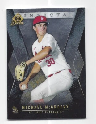 MICHAEL MCGREEVY INVICTA BI-24 2021 BOWMAN DRAFT PROSPECT  1.49 SHIP J108 - Image 1 of 2