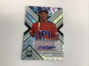 2018 Elite Extra Edition Auto Status Die-Cut Emerald #119 Omar Florentino /25