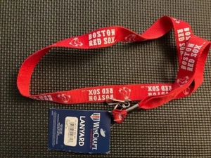 BOSTON RED SOX LAnyard NEW WINCRAFT Key Badge Holder MLB - Picture 1 of 3
