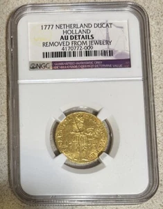 Dutch Gold Ducat, 1777, Netherlands, Holland. Provincial Gold Ducat 1777  NGC - Picture 1 of 2