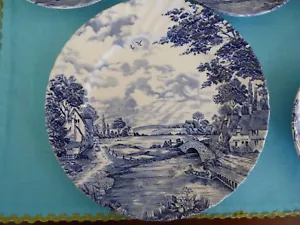 Staffordshire Plates, Bowls, Cups, Hand Engraved Ironstone, Bluebrook pattern - Picture 1 of 3